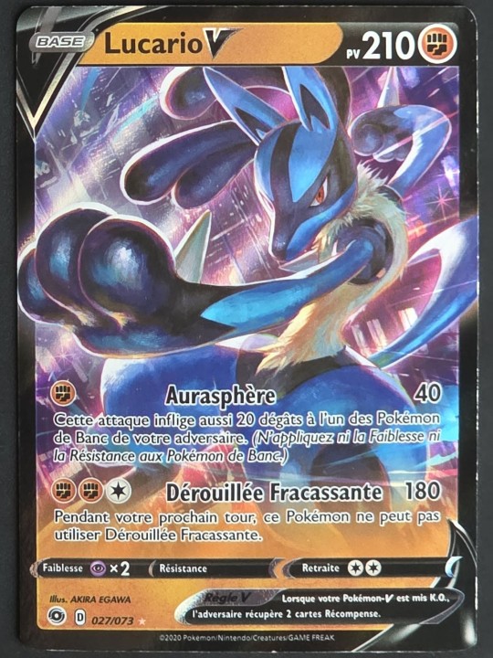 Lucario V - 027/073 - La Voie du Maître