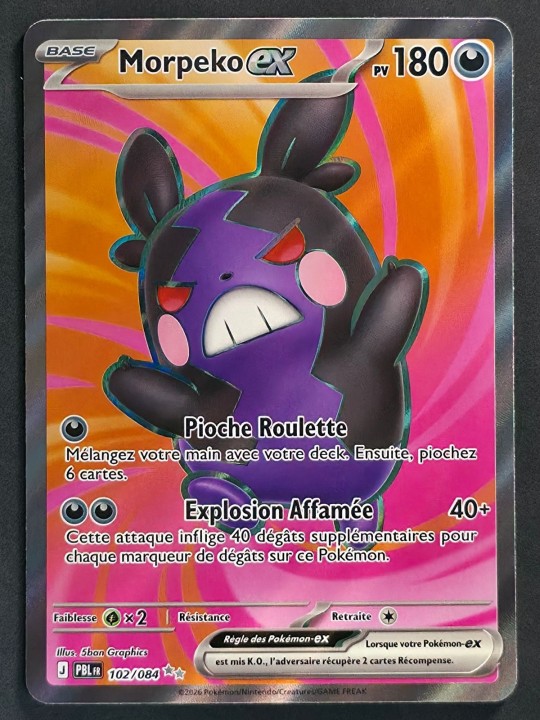 Morpeko Ex 102/084 - Méga Évolution - Nuit Noire