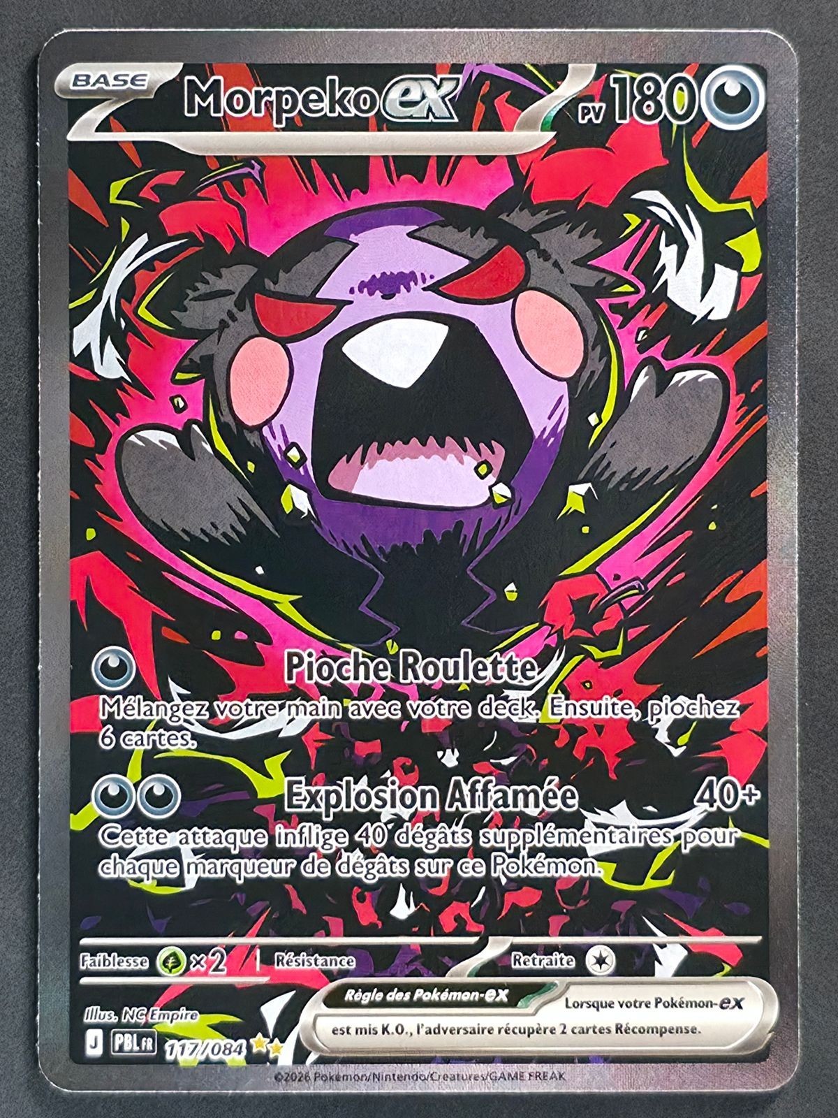 Morpeko Ex 117/084 - Méga Évolution - Nuit Noire