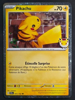 Pikachu - 051/162 - Écarlate et Violet - Forces Temporelles - 30 ans